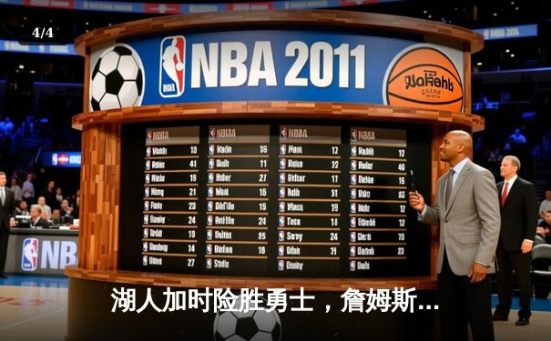 湖人加时险胜勇士，詹姆斯三双库里空砍40分，系列赛战成2-2平 - 4